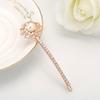 14K Gold Crystal Headpieces, Sparkle Flower Pearl Hairclip for Women, Shine with Stunning Hair Accessories Gift for Her (Style 2,Rose Gold) view 2