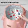 25L Collapsible Bucket Foot Bath Basin,Multifunctional Portable Foot Bath Tub Bag with Handles,Travel Outdoor Camping Portable Foot Soaking Spa Bucket (Pink) view 4