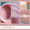 Beaupretty 1pc Plastic Foot Bath Basin for Soothing Foot Soak Massage Holder Capacity Soaking Bucket for Home Relaxation view 3