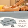 Oudain 6 Set Microfiber Massage Table Sheets Each Set Includes Massage Table Covers, Fitted Sheets, Face Cradle Covers (Light Gray) view 2