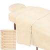 Oudain 6 Set Microfiber Massage Table Sheets Each Set Includes Massage Table Covers, Fitted Sheets, Face Cradle Covers(Natural) view 1