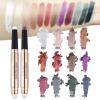 Cream Eyeshadow Stick, Shimmer Eye Shadow Stick Waterproof Eyeshadow Pencil Long Lasting Eye Brightener Highlighter Stick Crayon Glitter Eyeshadow Sticks for Women Eyes Makeup Easy to Wear (#6) view 4