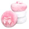 4Pcs Large Fluffy Powder Puff, White Powder Puff, Powder Puffs for Face powder, Ultra Soft Body Powder Puff, Soft Face Body Powder Puff, Washable Reusable Makeup Puffs(White/Pink) view 1