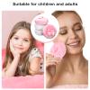 4Pcs Large Fluffy Powder Puff, White Powder Puff, Powder Puffs for Face powder, Ultra Soft Body Powder Puff, Soft Face Body Powder Puff, Washable Reusable Makeup Puffs(White/Pink) view 4