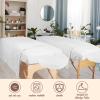 Oudain 6 Set Microfiber Massage Table Sheets Each Set Includes Massage Table Covers, Fitted Sheets, Face Cradle Covers (White) view 4
