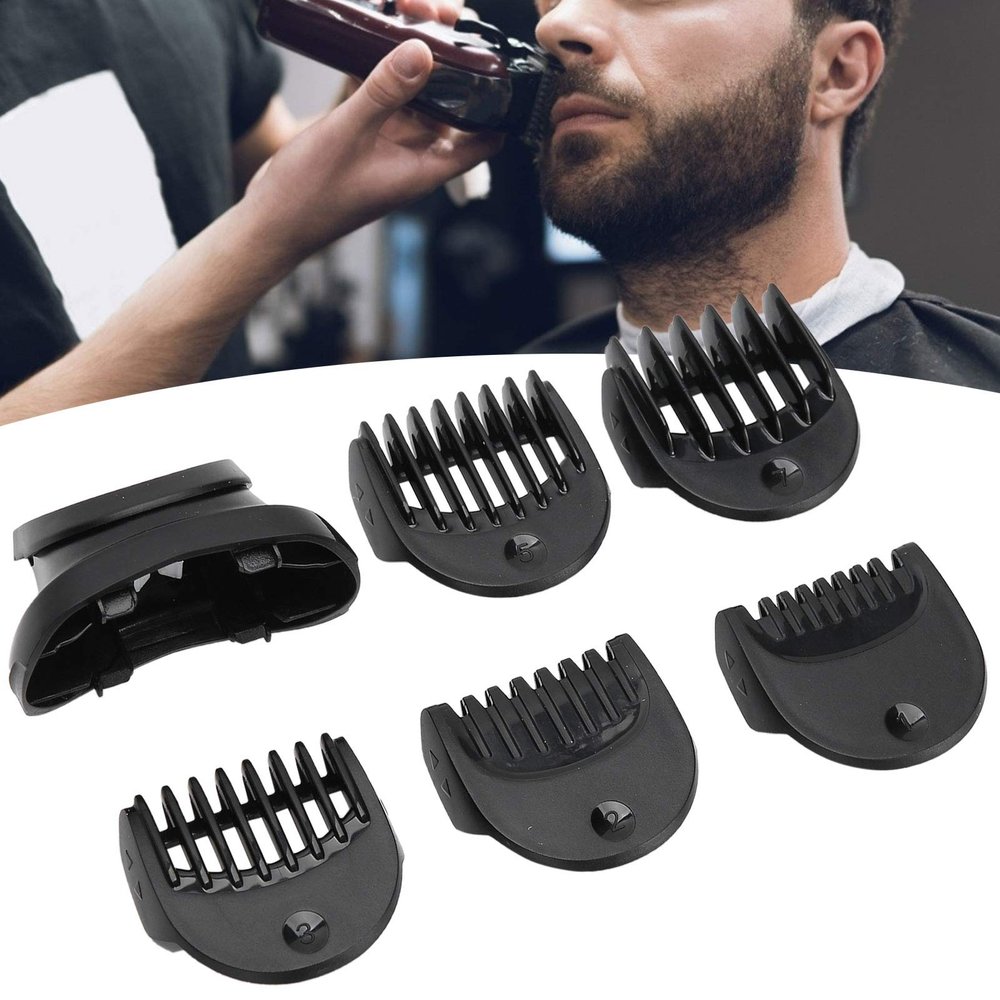 Electric Hair Trimmer Head 5pcs Guide Comb Trimming Set Electric Shaver Head Replacement Hair Clipper Cutting Guide Comb