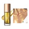 Body Shimmer Oil, Liquid Highlighter Makeup Drops Face Body Shimmer Oil Long Lasting Smooth Liquid Highlighter Stick Shimmer Highlighter Liquid Bronzer for Face Body Glitter Glow Cosmetic (5#-Gold) view 1