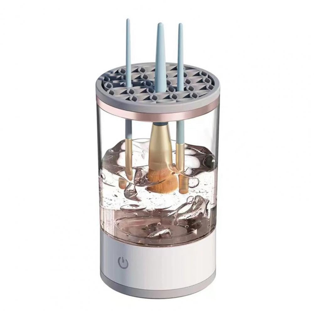 Automatic Electric Makeup Brush Cleaner Portable Electric Makeup Brush Cleaner Machine With USB Charging Cosmetic Brush for All Size Beauty Makeup Brush Set, Spinner Dryer Automatic Brush Cleaner