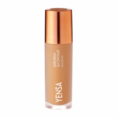 YENSA Super Serum Silk Concealer - Full Coverage Undereye Concealer & Peptides Serum for Face - Enriched with Vitamins C & E, Bakuchiol & Superfoods to Boost Radiance - Light 2 (0.2 Fl oz)