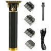 Amebee Electric Hair Clippers Men Beard Trimmer Grooming Kit Waterproof Rechargeable Professional Close Cutting T Blade Trimmer USB Rechargeable Cordless Guide Combs Barber Shaving Machine (Black) view 1