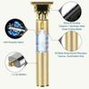 Amebee Electric Hair Clippers Professional Men Hair Trimmer Grooming Kit Waterproof Rechargeable Close Cutting T Blade Trimmer USB Rechargeable Cordless Guide Combs Barber Shaving Machine (Gold) view 2