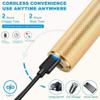Amebee Electric Hair Clippers Professional Men Hair Trimmer Grooming Kit Waterproof Rechargeable Close Cutting T Blade Trimmer USB Rechargeable Cordless Guide Combs Barber Shaving Machine (Gold) view 4