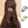 2pcs Oval Shape Hair Pins, Metal Wire Drawing Hairpin Minimalist design Hair Barrette Clips Strong Hold Hair Accessories for Women (Rose Gold) view 4