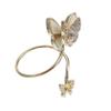 BIUDECO Butterfly Nail Ring for Women Adjustable Rhinestone Finger Nail Art Decoration Stylish Charm Jewelry for Parties Weddings and Daily Wear view 1
