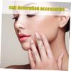 BIUDECO Butterfly Nail Ring for Women Adjustable Rhinestone Finger Nail Art Decoration Stylish Charm Jewelry for Parties Weddings and Daily Wear view 4