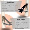 Long Handled Toenail Clippers for Seniors Thick Toenails - Extended Nail Clippers for Seniors - Extension Trimmer for Elderly Ingrown Handicap - Toe Nail Clippers Adult Thick Nails (Black (8mm)) view 2
