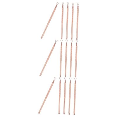 FRCOLOR 15pcs Stainless Steel Nail Gel Remover Tool Scratch off Ticket Peeler