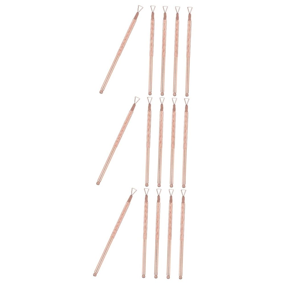 FRCOLOR 15pcs Stainless Steel Nail Gel Remover Tool Scratch off Ticket Peeler