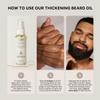 ACTIIV Thickening Beard Oil (Unscented) | Promotes Thicker Fuller Beard Growth, Nourishes & Softens Facial Hair, Lightweight Non-Greasy Formula, Vegan, Plant-Based, All Beard Types, 30 mL / 1 oz view 4