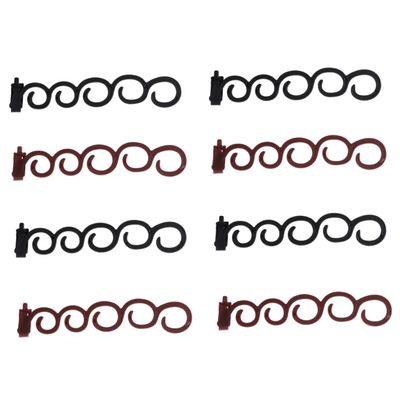 FRCOLOR 8pairs Centipede Hair Braider Clips for Diy Hair Styling Easy to Use Clean for Events