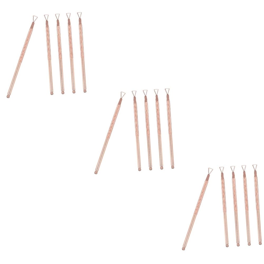 FRCOLOR 15pcs Nail Care Kit Professional Manicure Supplies Scratch off Tool Gel Nail Remover Cuticle Pusher