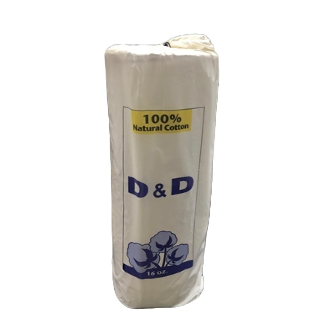 100% Natural Cotton ROLL, Non-sterile, 16 OZ, Large, 9.5