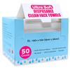 Elizabeth Mott Thank Me Later Disposable Face Towels  100% Biobased Facial Washcloths for Cleansing, Makeup Removal & Skincare  Ultra-Soft, Lint-Free, Extra Absorbent for Sensitive Skin  50 Count view 1