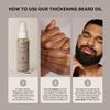 ACTIIV Thickening Beard Oil (Classic Scent) | Promotes Thicker Fuller Beard Growth, Nourishes & Softens Facial Hair, Lightweight Non-Greasy Formula, Vegan, Plant-Based, All Beard Types, 30 mL / 1 oz view 4