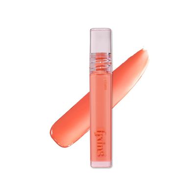 ETUDE Glow Fixing Tint #6 Peach Blended | Non-Sticky Glossy Shine Lip Stain | Fills up with Comfortable Moisture | Tints for Dry Lips