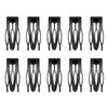 10 Pcs Double Grip Hair Clips, Sightor Metal Snap Hair Clips Hair Barrettes for Women Hair Making Salon Supplies Hair Accessories (Black) view 1