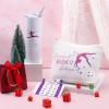 Junkin 3 Pcs Gymnastics Gifts for Women Include Stainless Steel Tumbler with Straw Makeup Bag Elastics Hair Ties for Gymnastics Lover(Purple) view 4