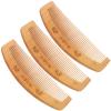 3pcs Wood Comb Exquisite Comb Hair Combs Dense Toothed Comb Hairdressing Comb Hair Detangling Combs No Static Comb Wide Tooth Comb Wood Hair Comb Hotel Comb Comb Large Wooden view 1