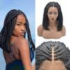 Healthlif Braided Wigs For Black Women Lace Front Braided Wigs Premium Kanekalon Synthetic Braid Wig Hand Tied Knotless Box Braided Wigs Soft Cornrow Braided Hair Wigs 16 Inches (#1B) view 1