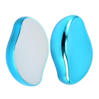 Crystal Hair Eraser for Women and Men,Reusable Crystal Hair Remover Device, Magic Painless Exfoliation Hair Removal Tool,Magic Hair Eraser for Back Arms Legs, (Blue)