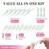 Beauty7 Wax Strips Kit, 2 SETS IN ONE PACKAGE. Eyebrow & Lip Facial Hair Removal with Pearl Powder Essential Oil for All Skin Types Women view 4
