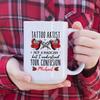 Personalized Tattoo Artist Coffee Mug Cup 11oz 15oz, Tattoo Artist Not A Magician But I Understand Your Confusion Mug, Gift For Tattoo Artist, Custom Name Tattoo Artist Cup, Tattooing Gifts view 3