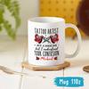Personalized Tattoo Artist Coffee Mug Cup 11oz 15oz, Tattoo Artist Not A Magician But I Understand Your Confusion Mug, Gift For Tattoo Artist, Custom Name Tattoo Artist Cup, Tattooing Gifts view 4