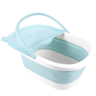 Beaupretty 1 Pc Footbath foot bath bowl Foot Soak Bucket dish pan for camping jetted tub foldable foot basin plastic tub Multi-use Foot Soaking Basin Bubble basin massage travel