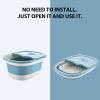 Beaupretty 1 Pc Footbath foot bath bowl Foot Soak Bucket dish pan for camping jetted tub foldable foot basin plastic tub Multi-use Foot Soaking Basin Bubble basin massage travel view 3
