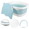 Beaupretty 1 Pc Footbath foot bath bowl Foot Soak Bucket dish pan for camping jetted tub foldable foot basin plastic tub Multi-use Foot Soaking Basin Bubble basin massage travel view 4