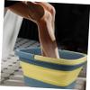 Beaupretty 1pc Collapsible Foot Soak Basin Portable Massage Points Multi-purpose Bucket for Home Use Fishing and Cleaning Durable Tpe Material view 4