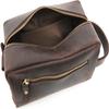 RC ROCKCOW Leather Toiletry Bag for Men Travel Shaving Dopp Kit-Large Cosmetic Bags Toiletries Bathroom Organizer view 2