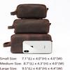 RC ROCKCOW Leather Toiletry Bag for Men Travel Shaving Dopp Kit-Large Cosmetic Bags Toiletries Bathroom Organizer view 4