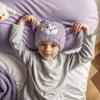 BATTILO PTY Cute Funny Hair Drying Towel for Kids Girls Microfiber Quick Drying Towel Wrap, Kids Hair Towel Wrap Absorbent Hair Dry Hat Cap Curly Long & Wet Hair (Purple Sheep) view 1
