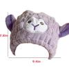 BATTILO PTY Cute Funny Hair Drying Towel for Kids Girls Microfiber Quick Drying Towel Wrap, Kids Hair Towel Wrap Absorbent Hair Dry Hat Cap Curly Long & Wet Hair (Purple Sheep) view 3
