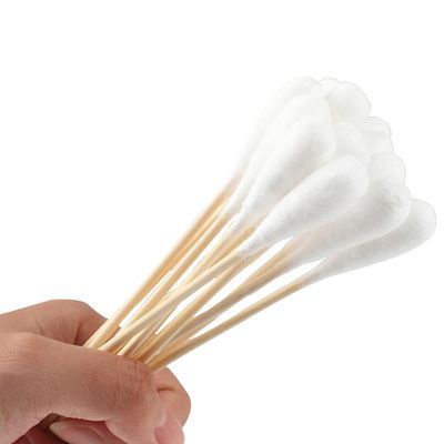 100PCS Medical Grade Long Cotton Swabs for Gynecology - Disposable Extra Large Size 20cm High Absorbency Cotton Sticks