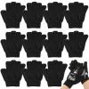 Ramede 30 Pair Exfoliating Glove Double Sided Exfoliating Bath Gloves Pack Nylon Colorful Shower for Men Women Beauty Spa Massage Shower Deep Clean Body Skin Bathing Scrubber Disposable(Black) view 1