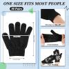 Ramede 30 Pair Exfoliating Glove Double Sided Exfoliating Bath Gloves Pack Nylon Colorful Shower for Men Women Beauty Spa Massage Shower Deep Clean Body Skin Bathing Scrubber Disposable(Black) view 2