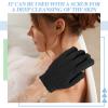 Ramede 30 Pair Exfoliating Glove Double Sided Exfoliating Bath Gloves Pack Nylon Colorful Shower for Men Women Beauty Spa Massage Shower Deep Clean Body Skin Bathing Scrubber Disposable(Black) view 4