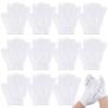 Ramede 30 Pair Exfoliating Glove Double Sided Exfoliating Bath Gloves Pack Nylon Colorful Shower for Men Women Beauty Spa Massage Shower Deep Clean Body Skin Bathing Scrubber Disposable(White) view 1